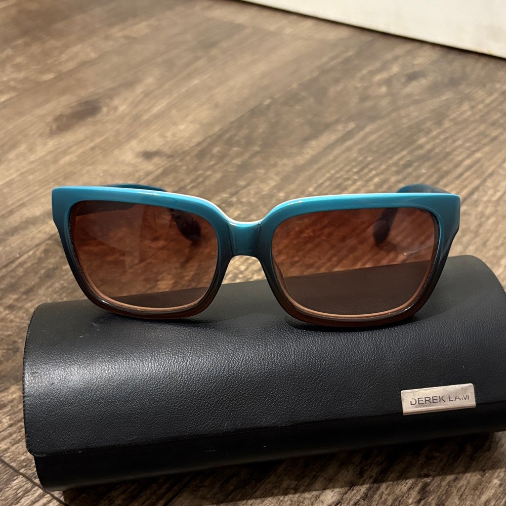 Derek Lam Teal and Brown Sunglasses